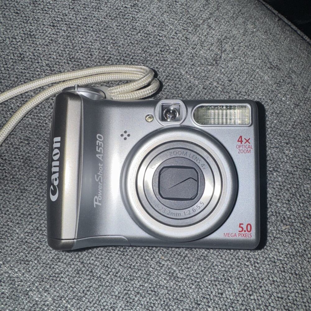 Canon PowerShot A530 Digital Camera | 5.0MP | Tested & Working